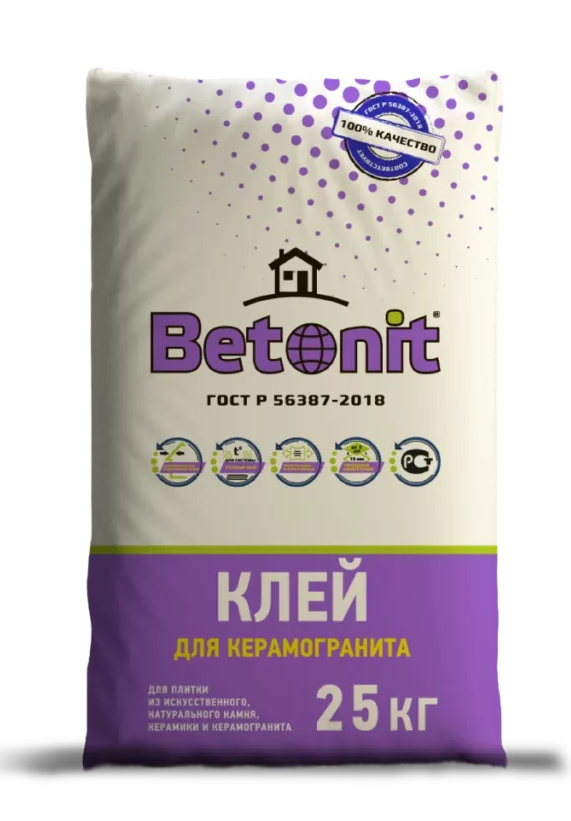 картинка Betonit Клей для керамогранита 25кг компании Таргет